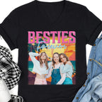Live Preview Custom Your Pets Tee, Retro Vintage Portrait Bootleg shirt, Personalized with Your Own Dog or Cat Photo, Gift for Dad Mom C775